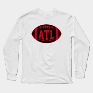 ATL Retro Football - White Long Sleeve T-Shirt